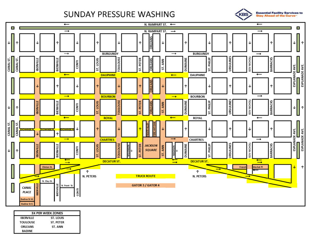 Sunday pressure washing route
