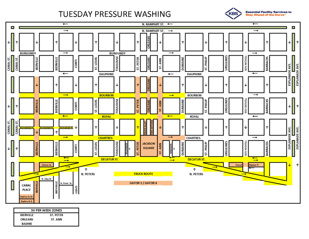 Tuesday pressure washing route