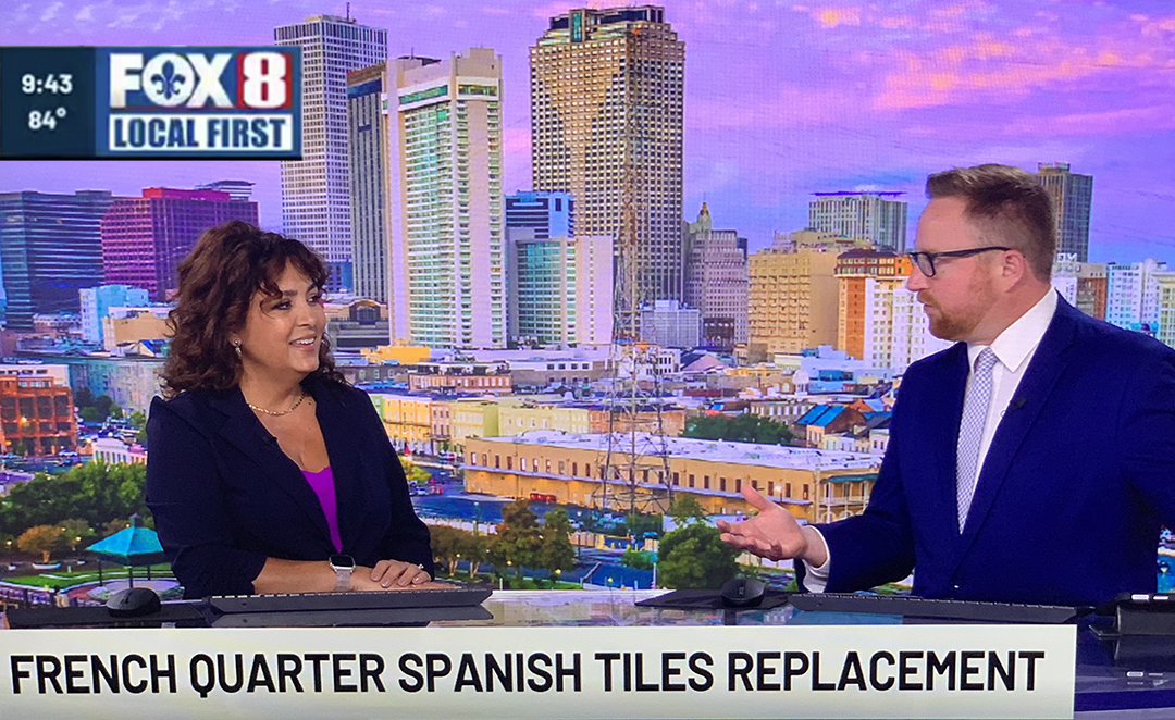 FOX 8: French Quarter Spanish Tiles Replacement Program
